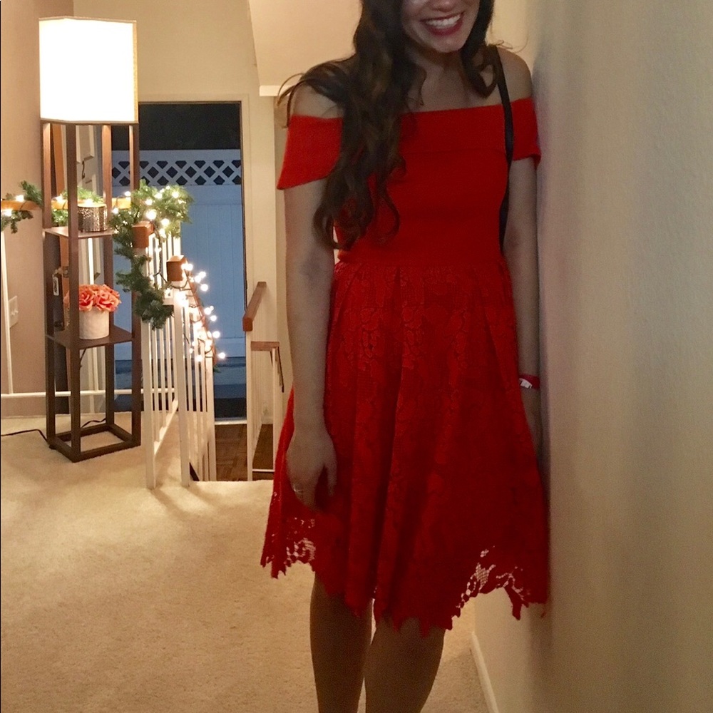 Lumier Red Dress - Picture 2 of 2